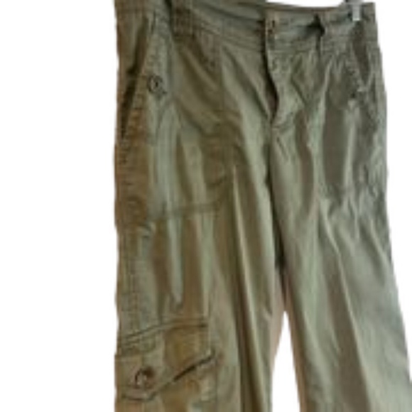 🌲Esprit Canvas Khaki Hiking Cargo US 4 pants🌲 - Picture 5 of 7